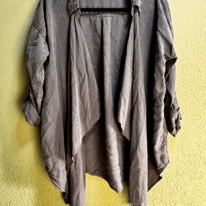 Wishlist Charcoal Women's Draped Cape